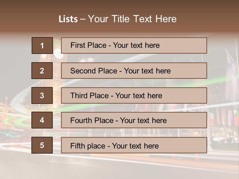 Evening Ornate City PowerPoint Template