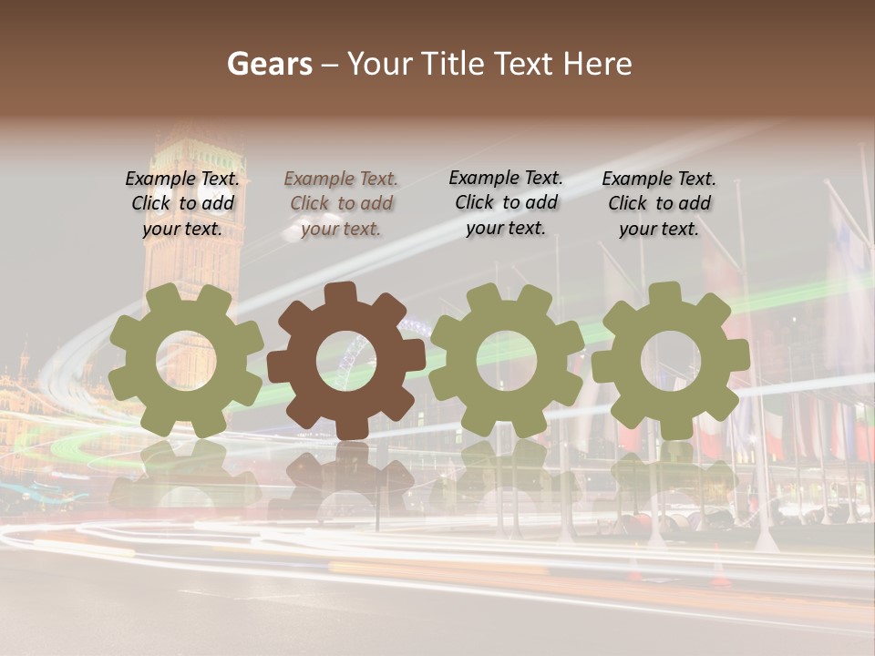 Evening Ornate City PowerPoint Template