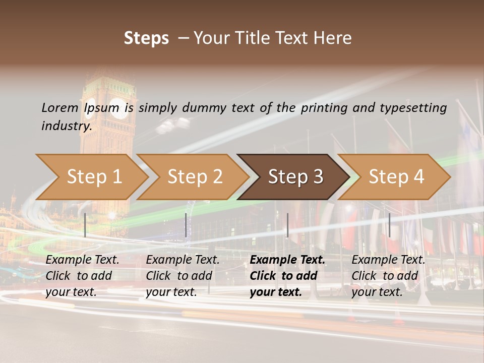 Evening Ornate City PowerPoint Template