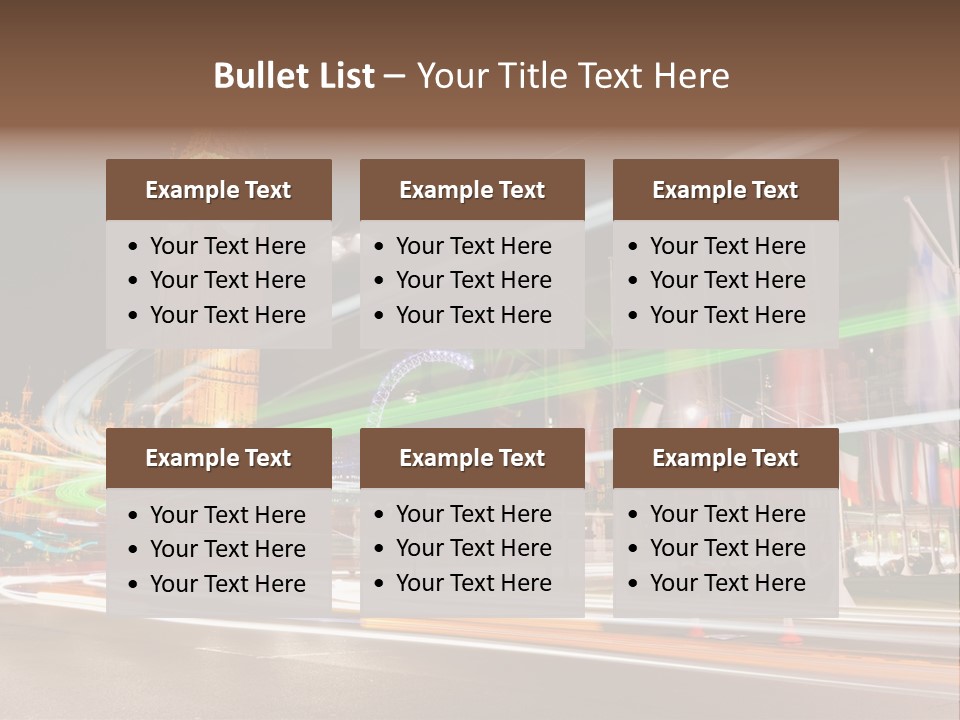 Evening Ornate City PowerPoint Template