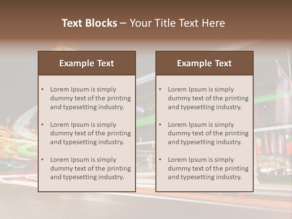 Evening Ornate City PowerPoint Template