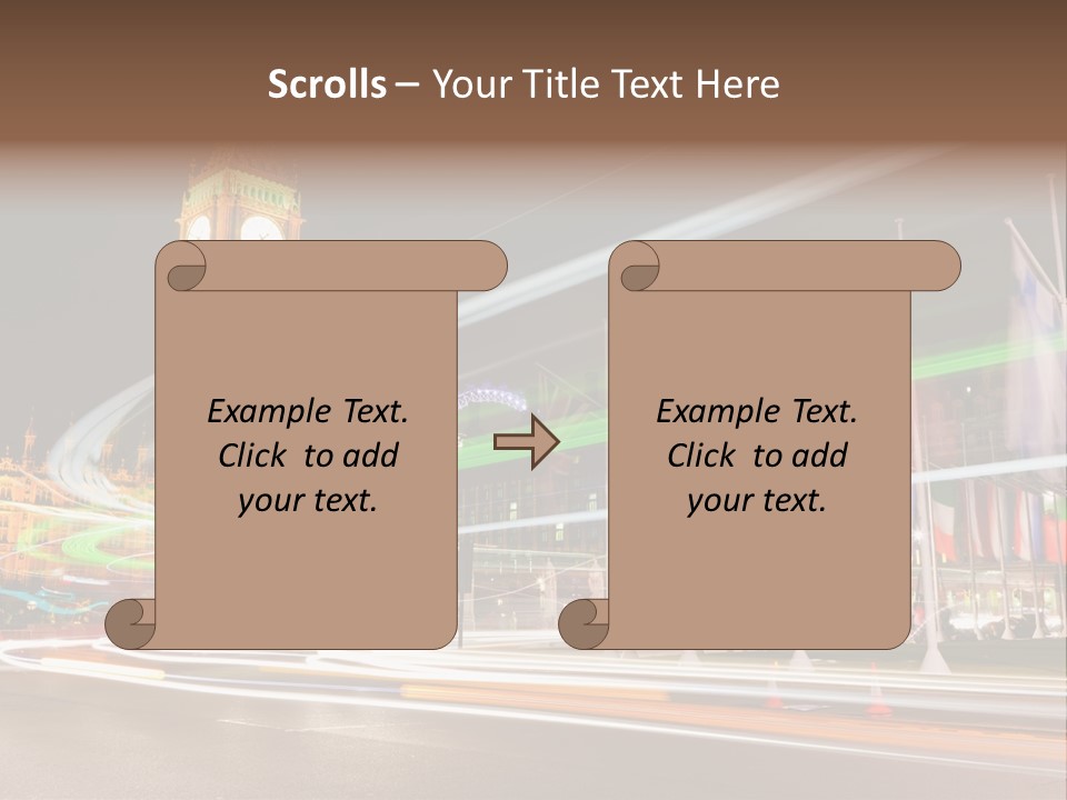 Evening Ornate City PowerPoint Template