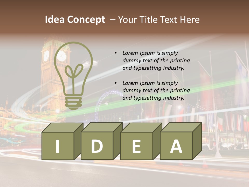 Evening Ornate City PowerPoint Template