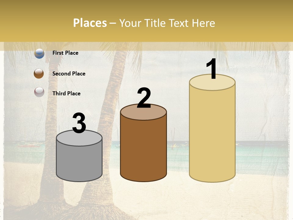 Ocean Water Grunge PowerPoint Template