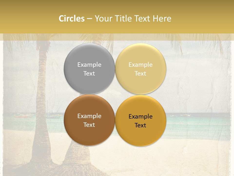 Ocean Water Grunge PowerPoint Template