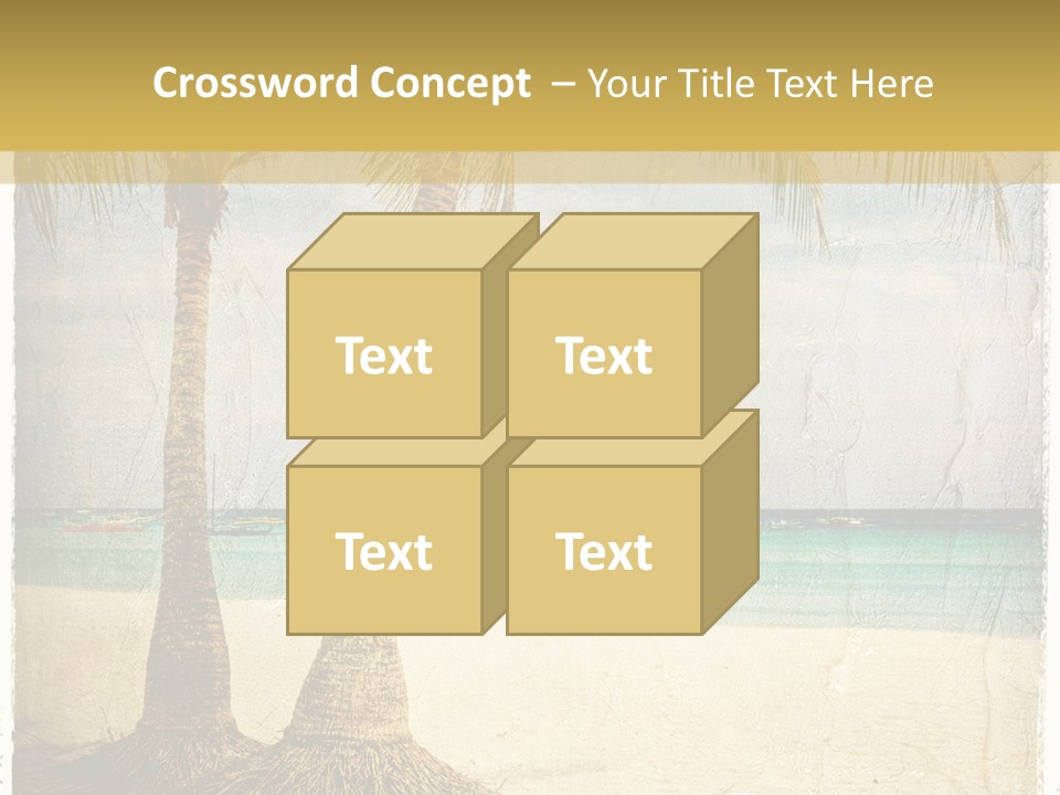 Ocean Water Grunge PowerPoint Template