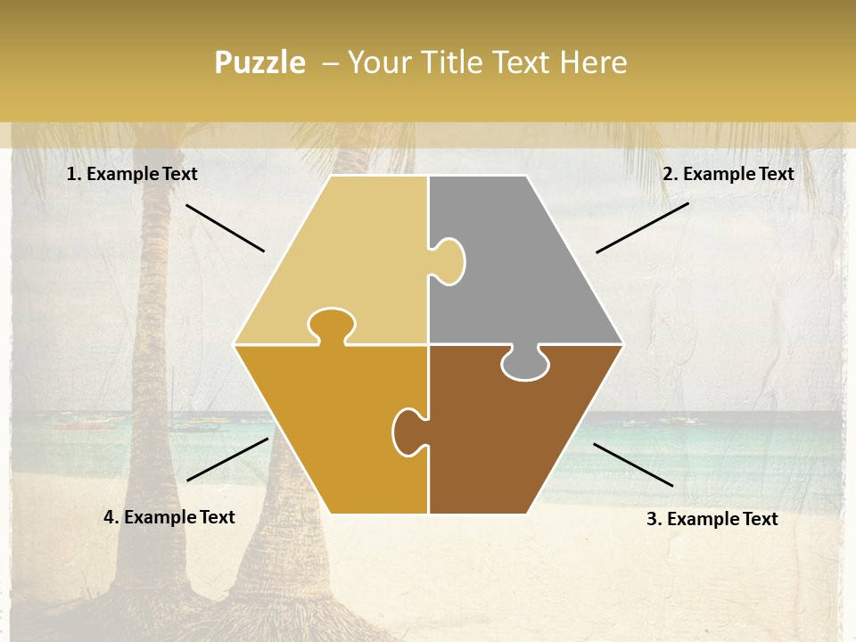 Ocean Water Grunge PowerPoint Template