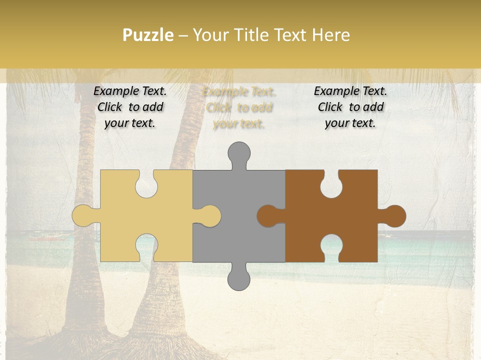 Ocean Water Grunge PowerPoint Template