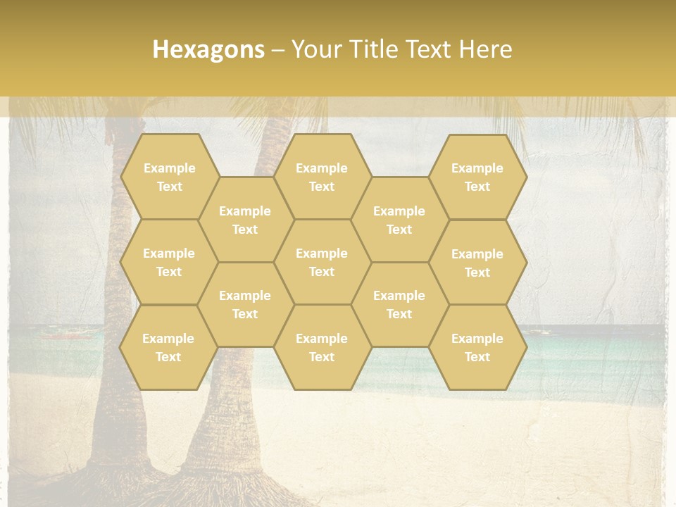 Ocean Water Grunge PowerPoint Template