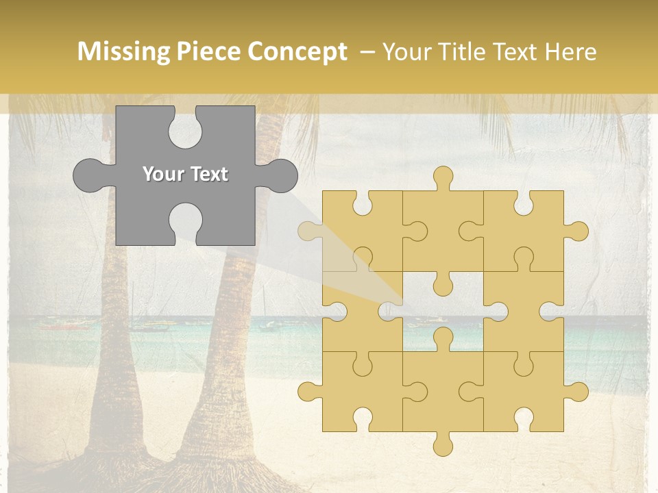 Ocean Water Grunge PowerPoint Template