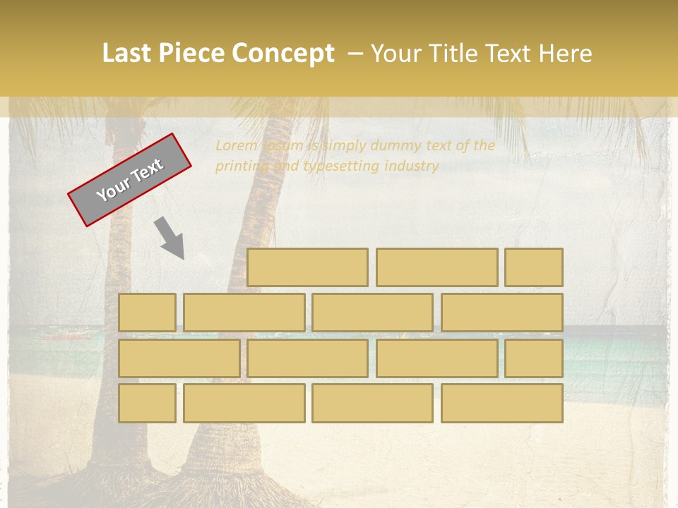 Ocean Water Grunge PowerPoint Template