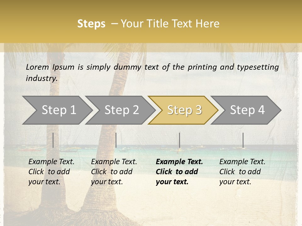 Ocean Water Grunge PowerPoint Template