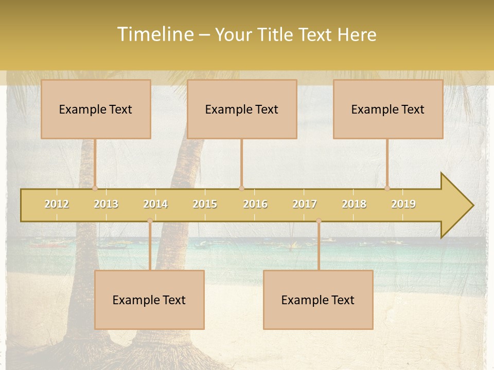 Ocean Water Grunge PowerPoint Template