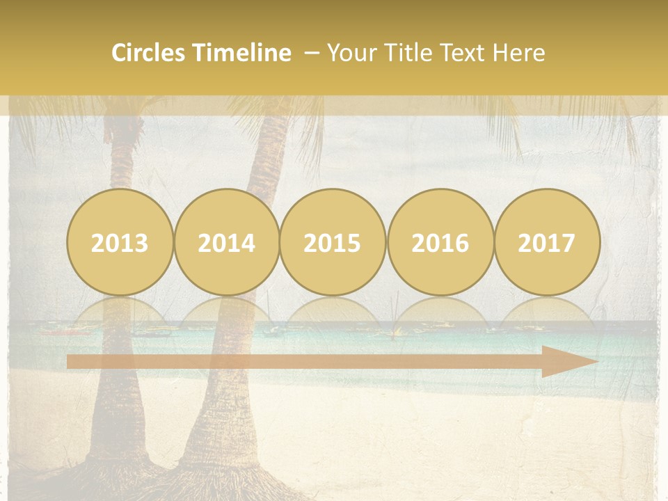 Ocean Water Grunge PowerPoint Template