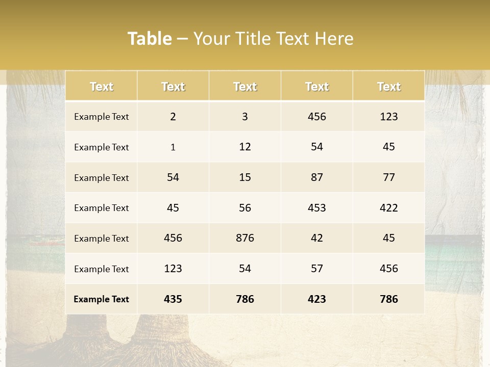 Ocean Water Grunge PowerPoint Template