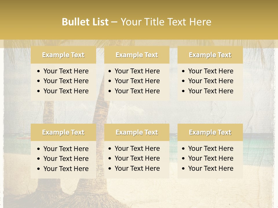 Ocean Water Grunge PowerPoint Template