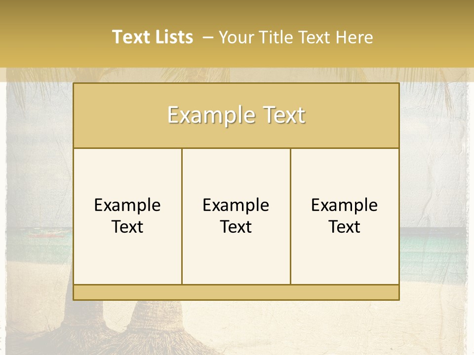 Ocean Water Grunge PowerPoint Template