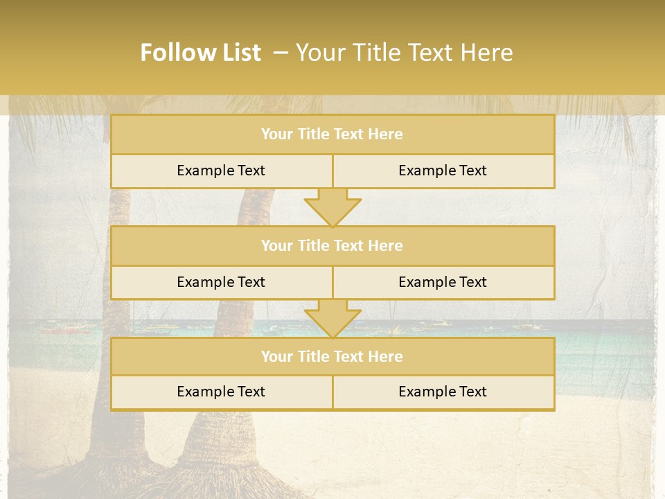 Ocean Water Grunge PowerPoint Template