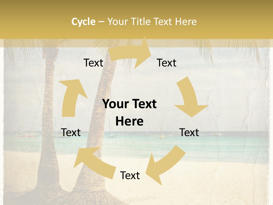 Ocean Water Grunge PowerPoint Template