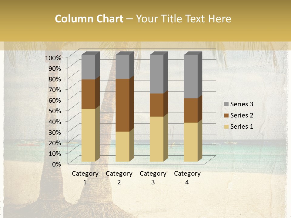 Ocean Water Grunge PowerPoint Template