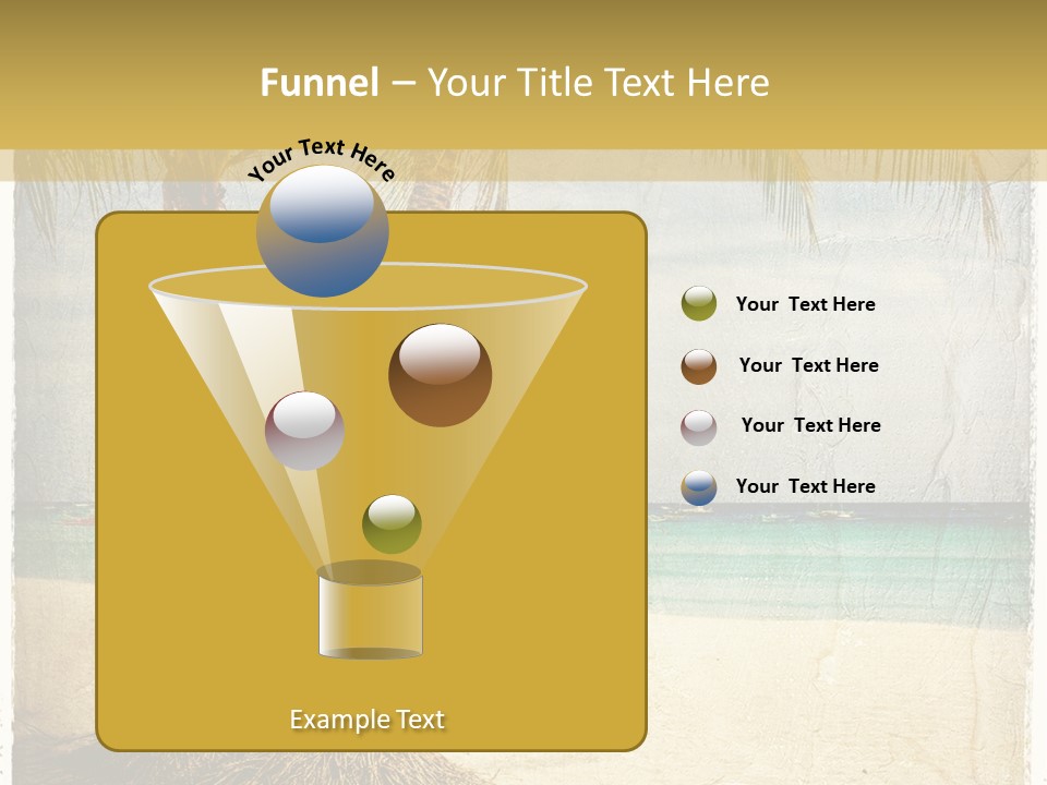 Ocean Water Grunge PowerPoint Template
