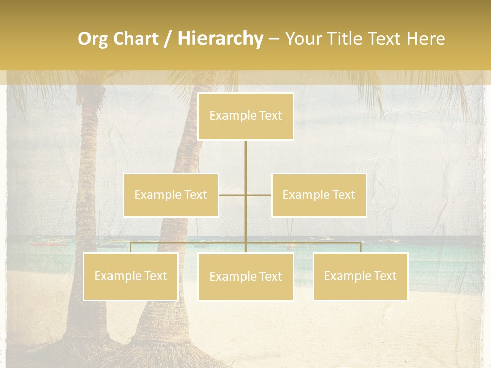 Ocean Water Grunge PowerPoint Template