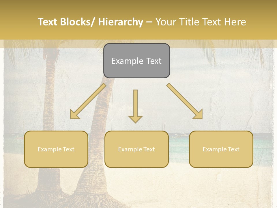 Ocean Water Grunge PowerPoint Template