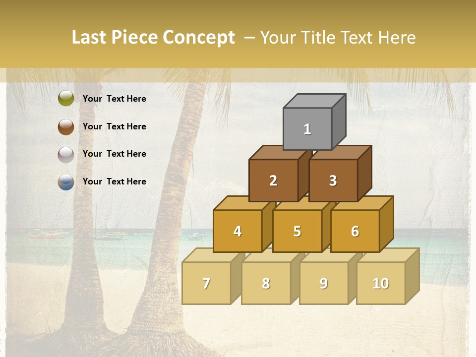 Ocean Water Grunge PowerPoint Template