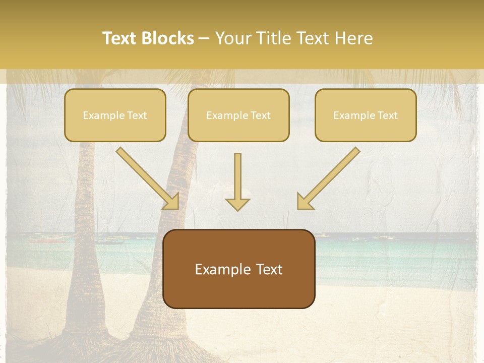 Ocean Water Grunge PowerPoint Template