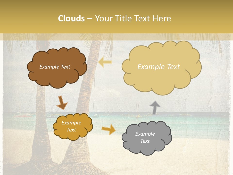 Ocean Water Grunge PowerPoint Template