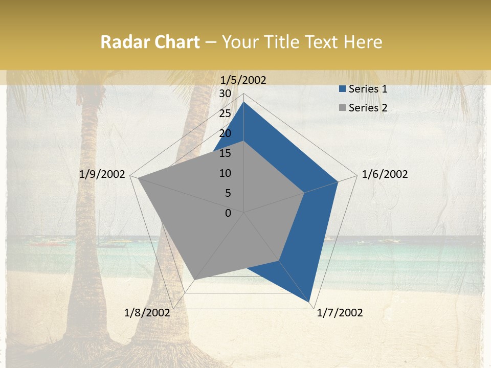 Ocean Water Grunge PowerPoint Template