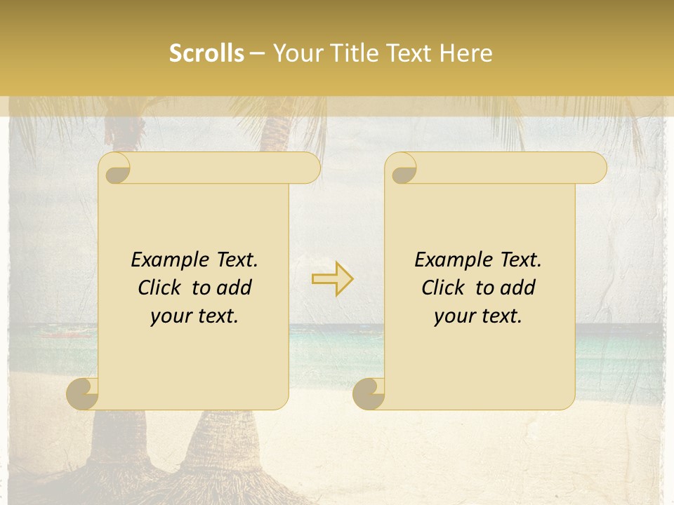 Ocean Water Grunge PowerPoint Template