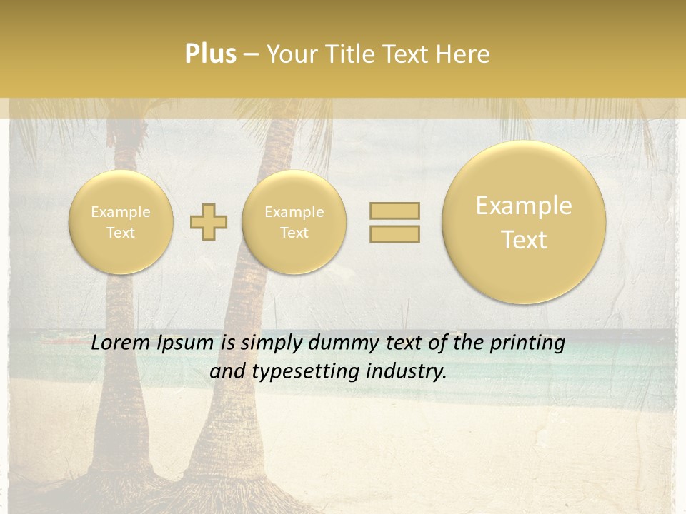 Ocean Water Grunge PowerPoint Template