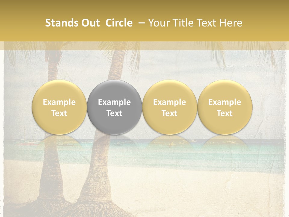 Ocean Water Grunge PowerPoint Template