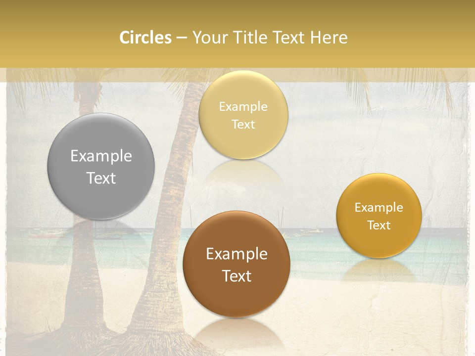 Ocean Water Grunge PowerPoint Template