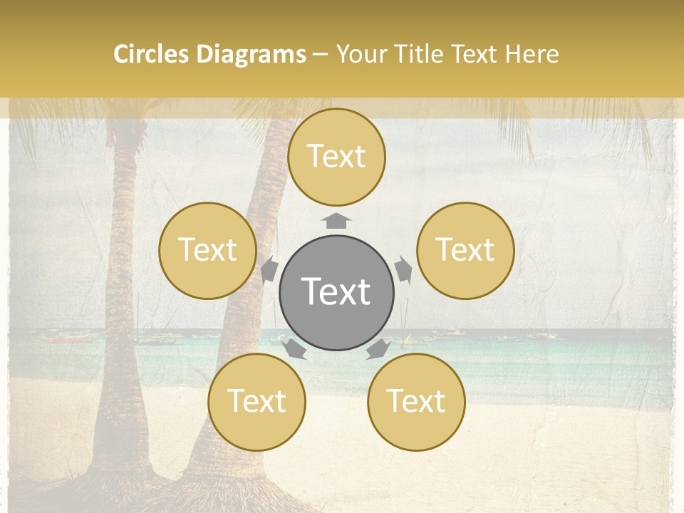 Ocean Water Grunge PowerPoint Template