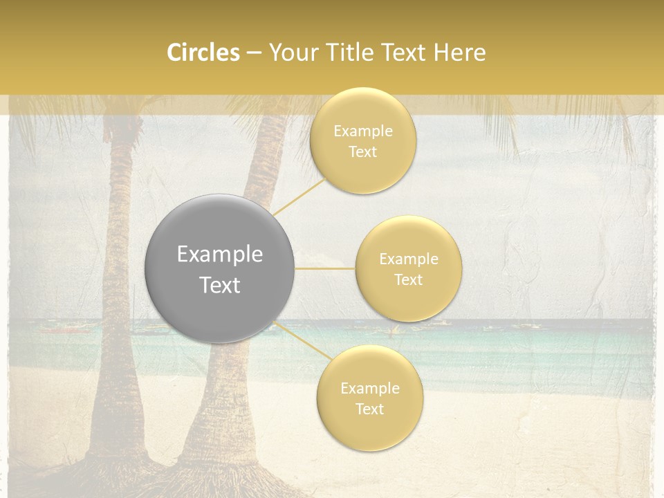 Ocean Water Grunge PowerPoint Template