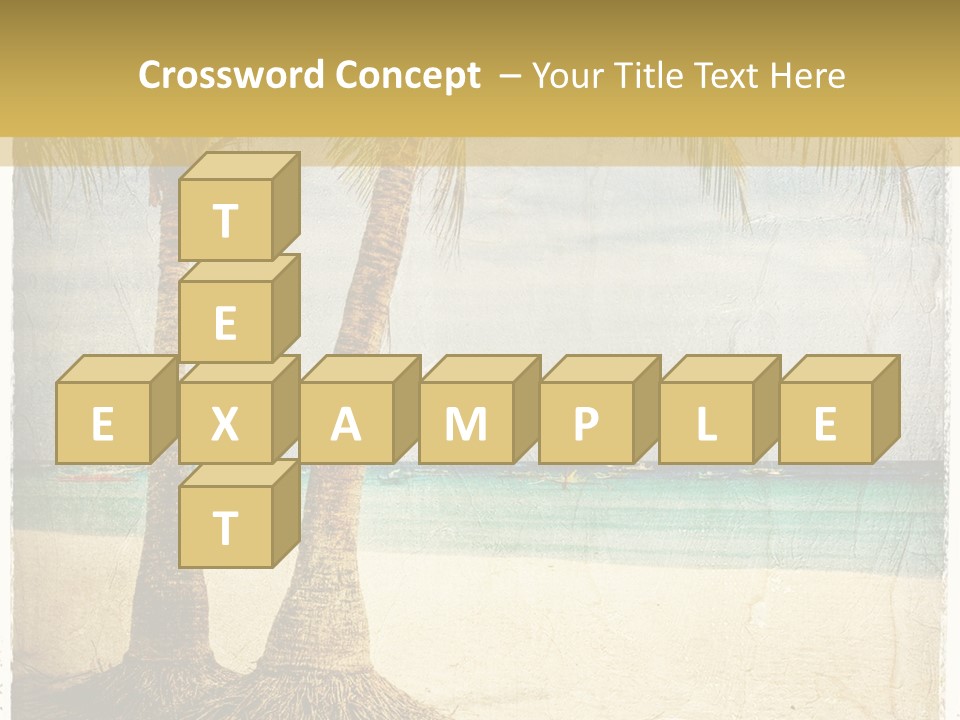 Ocean Water Grunge PowerPoint Template