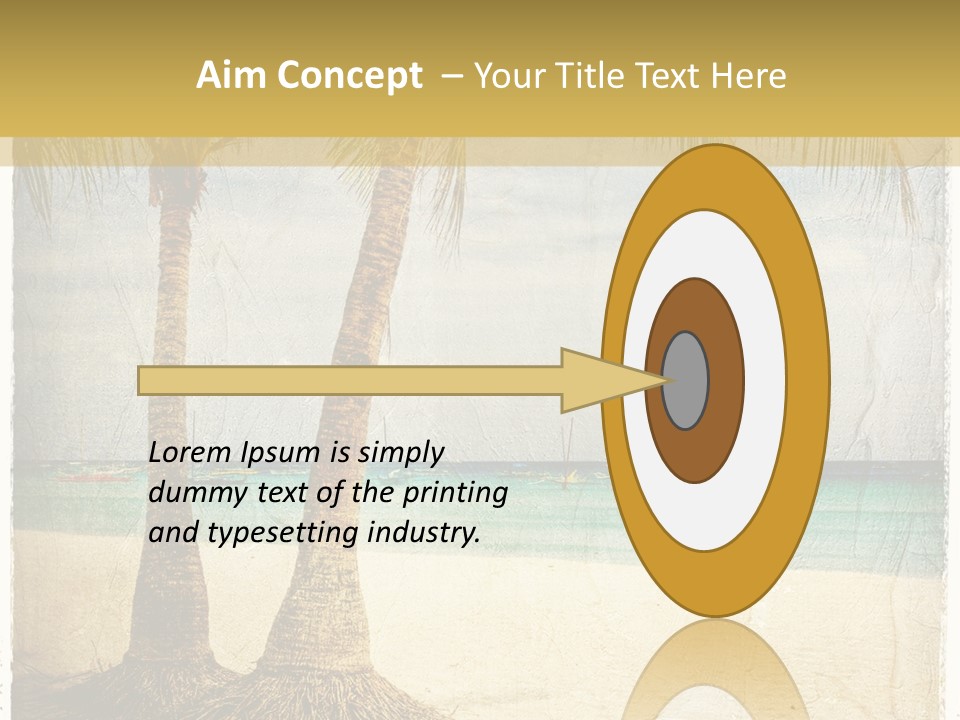 Ocean Water Grunge PowerPoint Template