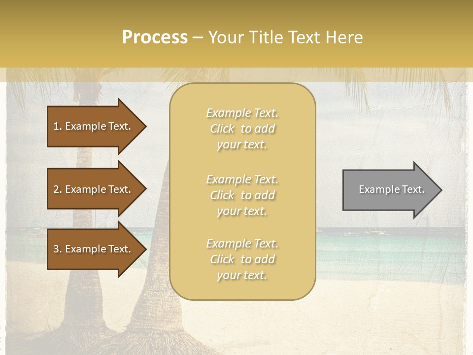 Ocean Water Grunge PowerPoint Template