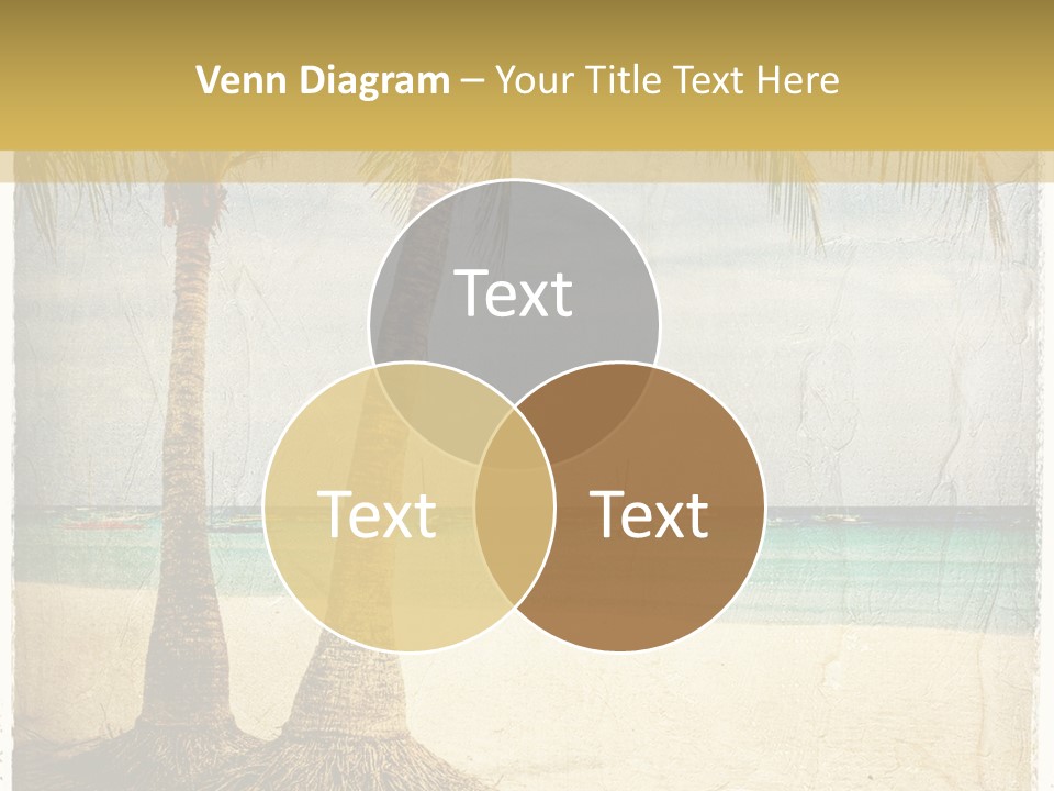 Ocean Water Grunge PowerPoint Template