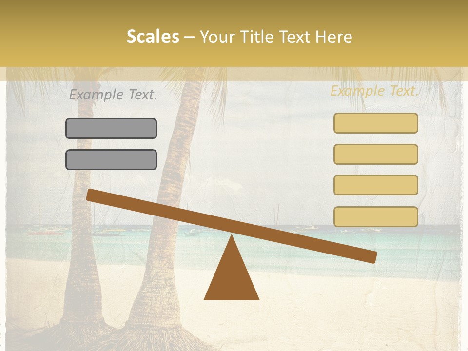 Ocean Water Grunge PowerPoint Template