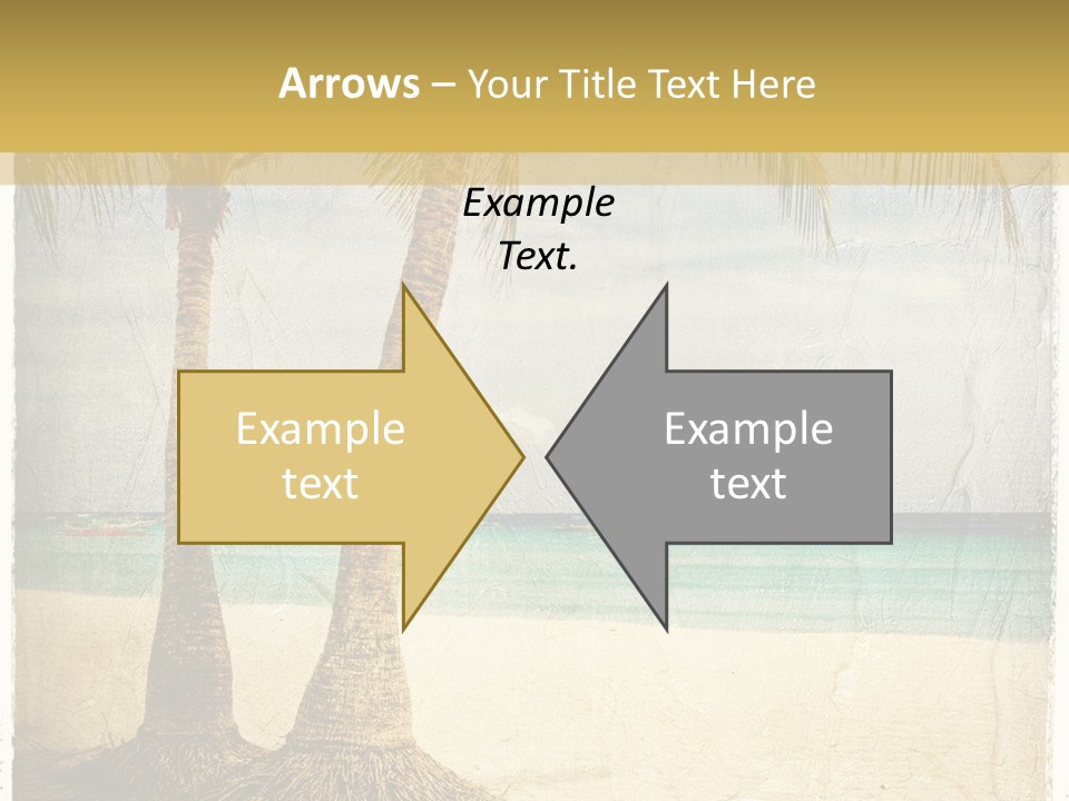 Ocean Water Grunge PowerPoint Template