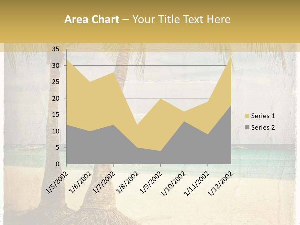 Ocean Water Grunge PowerPoint Template