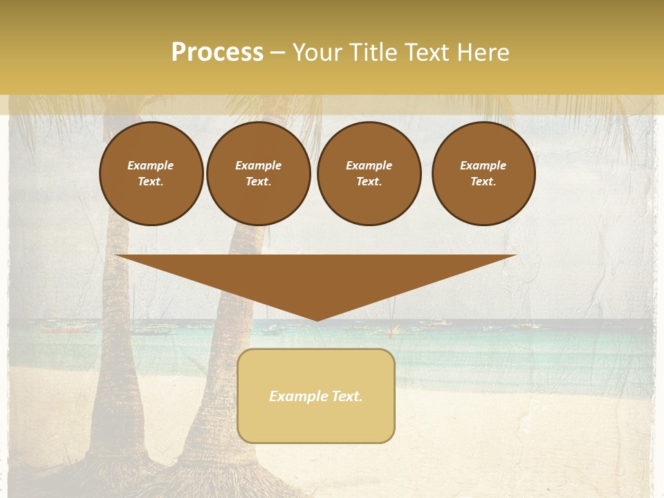 Ocean Water Grunge PowerPoint Template