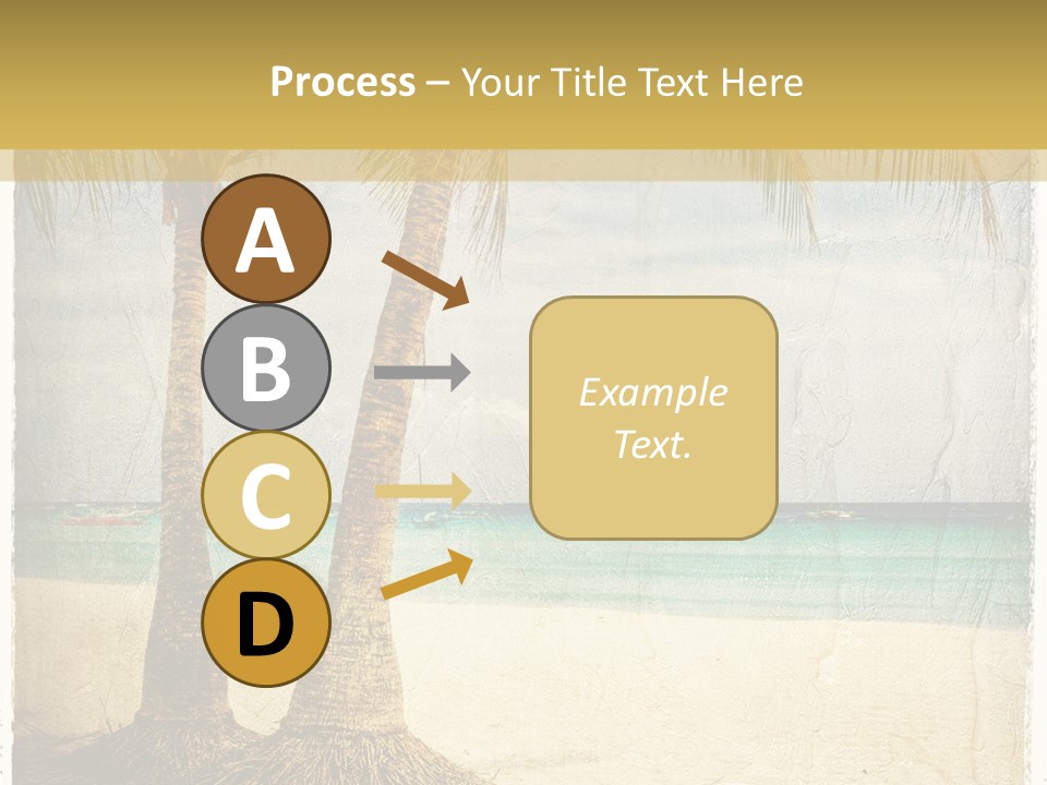 Ocean Water Grunge PowerPoint Template