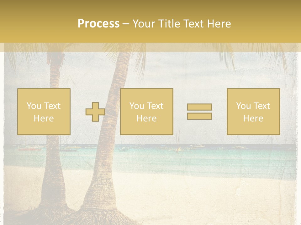 Ocean Water Grunge PowerPoint Template