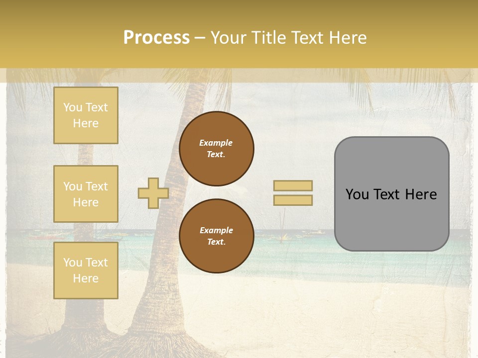 Ocean Water Grunge PowerPoint Template