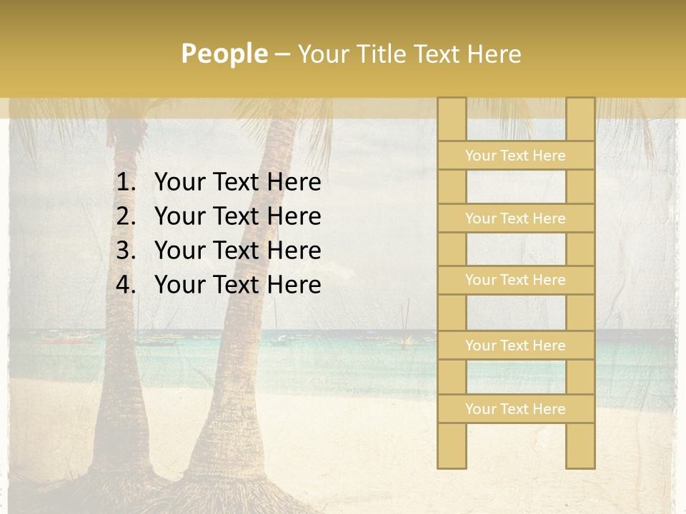 Ocean Water Grunge PowerPoint Template