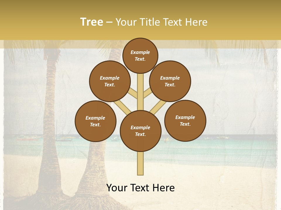 Ocean Water Grunge PowerPoint Template